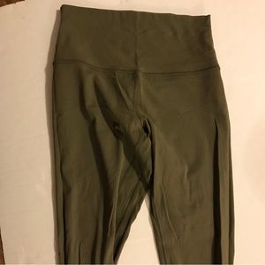 Lululemon align 7/8 HR green legging EUC sz6
